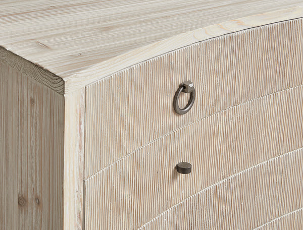 Concave Wood & Iron Chest