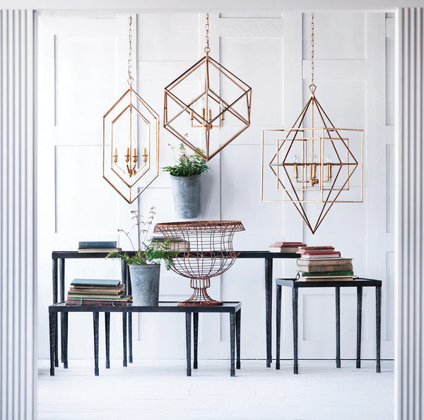 Hammered Iron Side Table