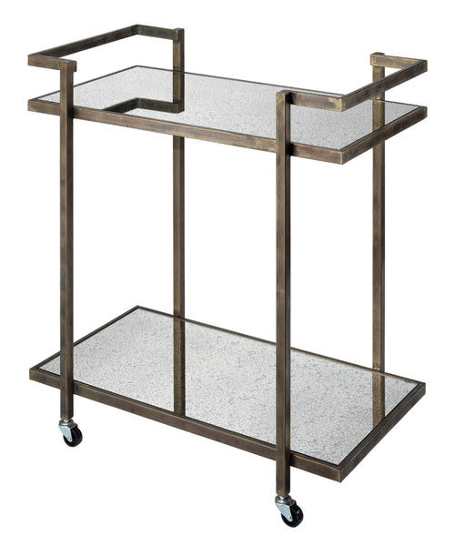 Antique Mirror Bar Cart