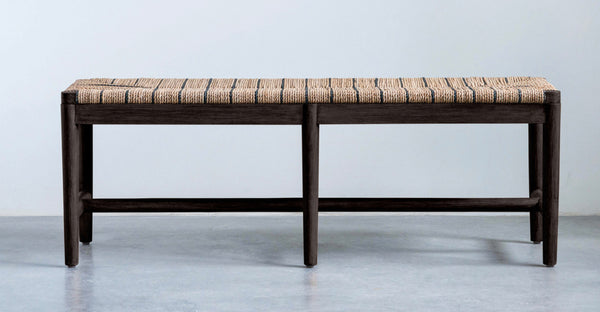 Mango & Woven Rope Bench
