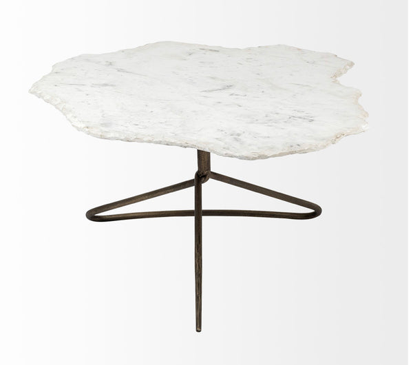 Marble & Iron Coffee Table