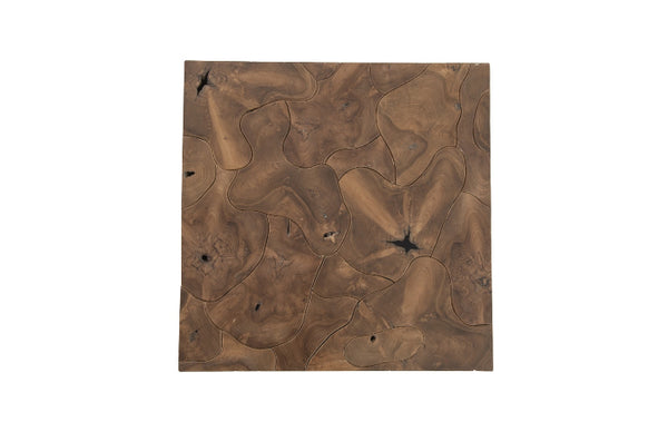 Teak Slice Square Coffee Table