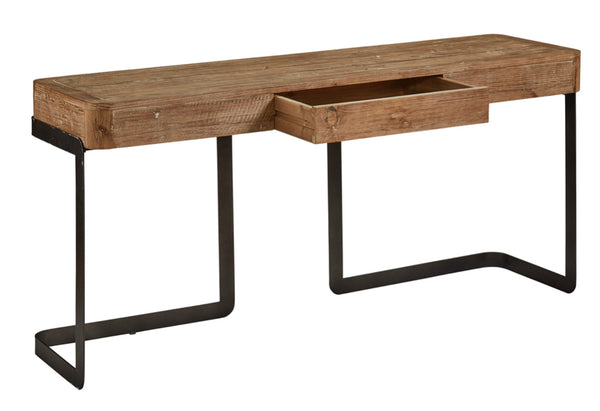 Reclaimed Pine & Iron Desk/Console