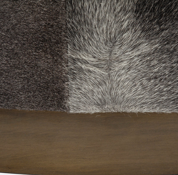 Hair on Hide Ottoman