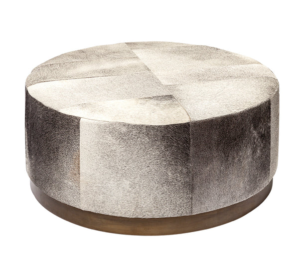 Hair on Hide Ottoman