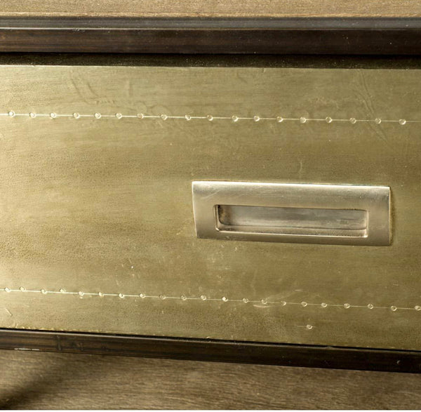 Brass, Wood & Iron Media Console