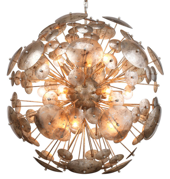 Antique Glass Sputnik Chandelier