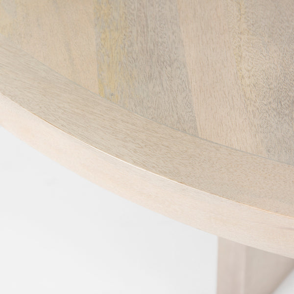 54” Open Circle Gray Mango Dining Table