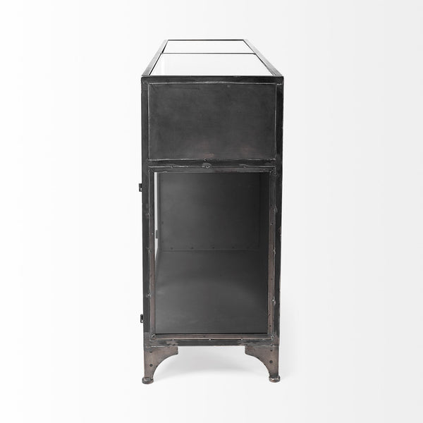 Glass & Metal Display Cabinet
