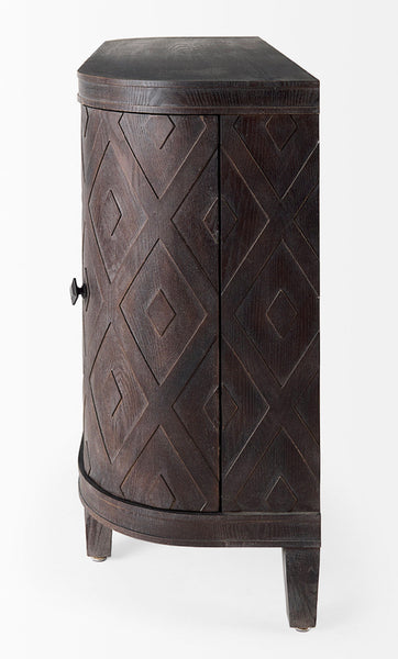 4 Door Demilune Cabinet