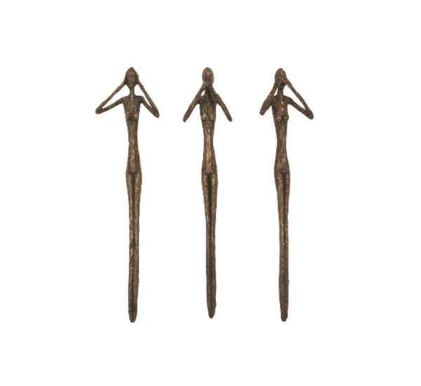 See, Hear, Speak No Evil Bronze