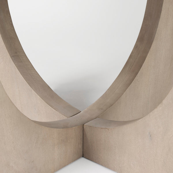 54” Open Circle Gray Mango Dining Table