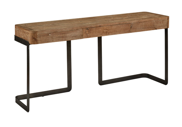Reclaimed Pine & Iron Desk/Console