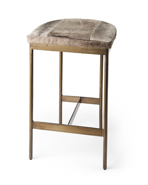 Hair on Hide Counter Stool