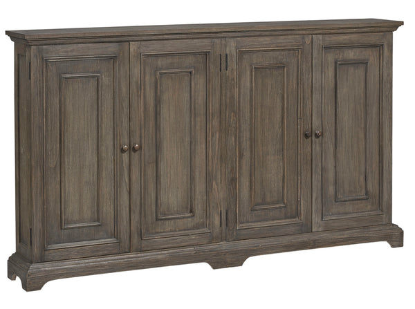 Asian Hardwood Narrow Cabinet