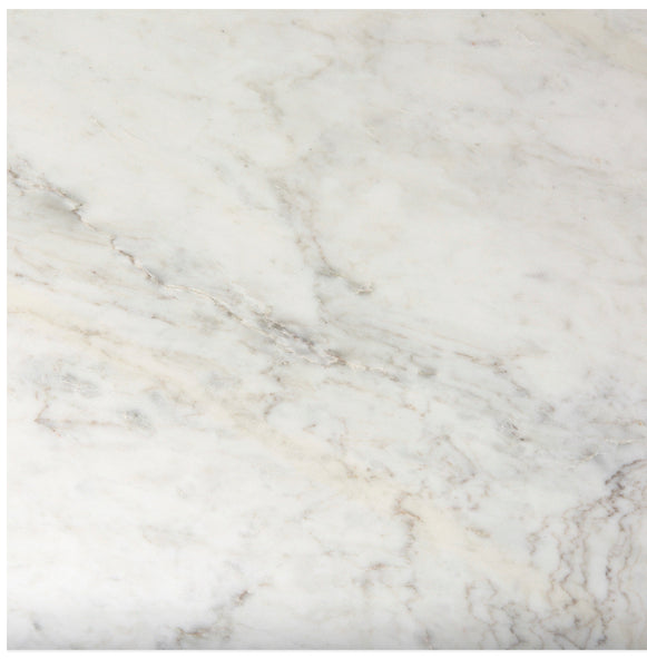48” Marble & Gold Iron Dining Table