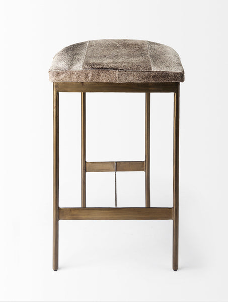 Hair on Hide Counter Stool