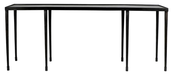 Hammered Iron Console Table