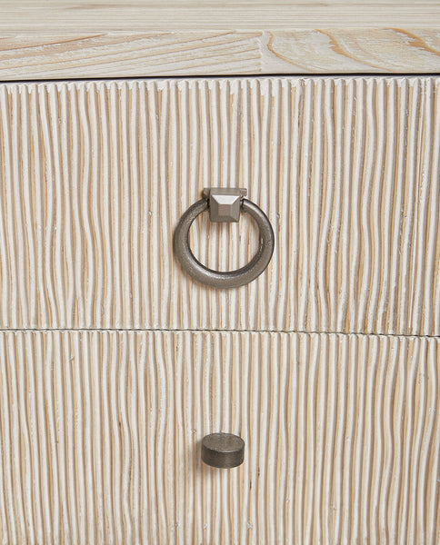 Concave Wood & Iron Chest