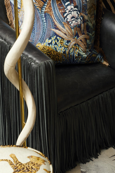 Single Twist Inner Kudu Horn Floor Lamp