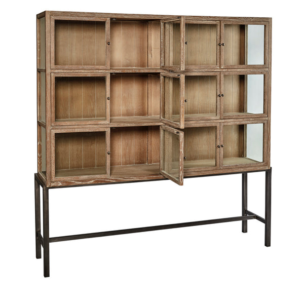 Reclaimed Oak & Glass Cabinet