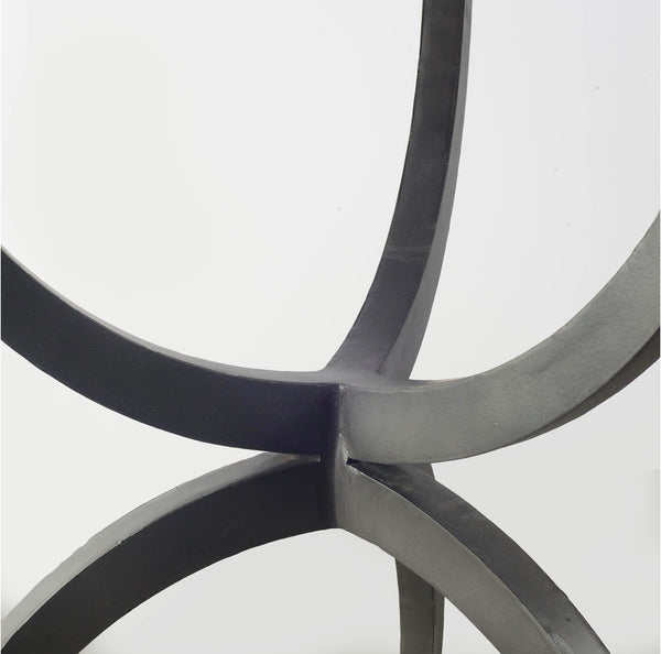 40” Marble & Iron Dining Table