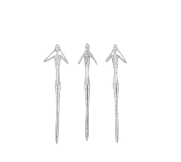 See, Hear, Speak No Evil Silver Leaf