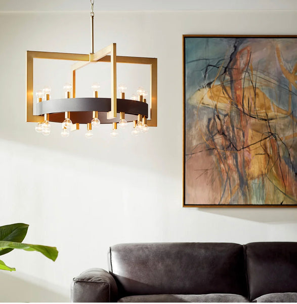 Geometric Shapes 24-Light Chandelier