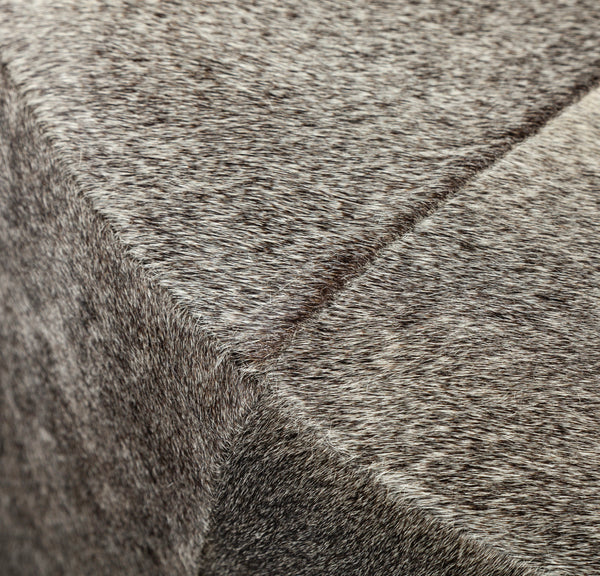 Hair on Hide Ottoman tall