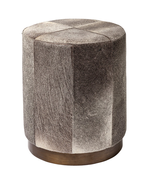 Hair on Hide Ottoman tall