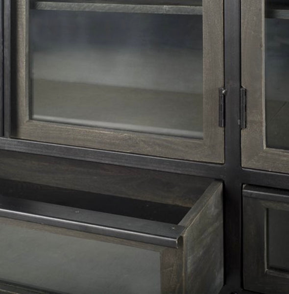 Wood, Metal & Glass Cabinet