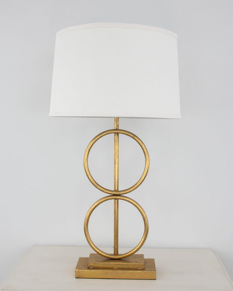 Gold Leaf Circles Lamp