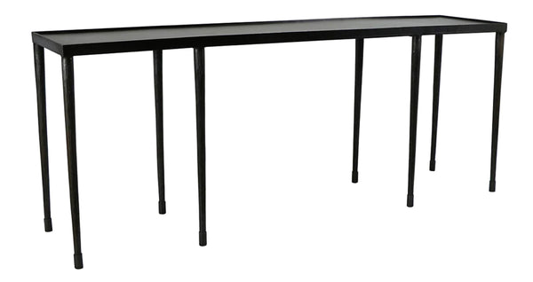 Hammered Iron Console Table