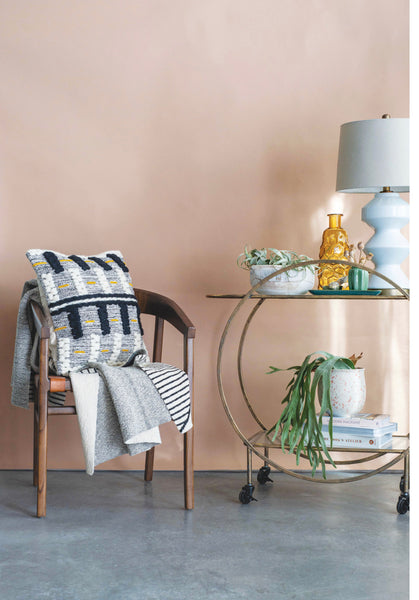 Cedar & Woven Leather Chair