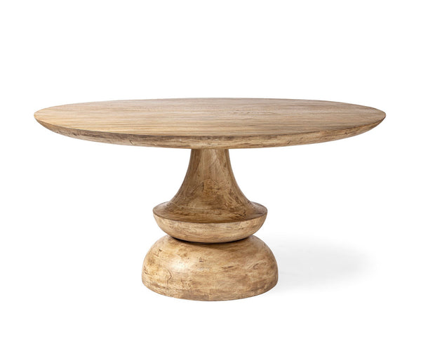 60” Blonde Solid Wood Table