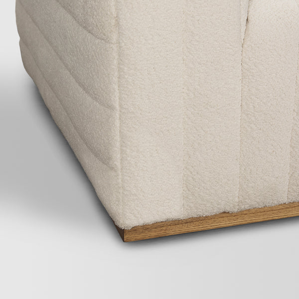 Cream Boucle Sofa