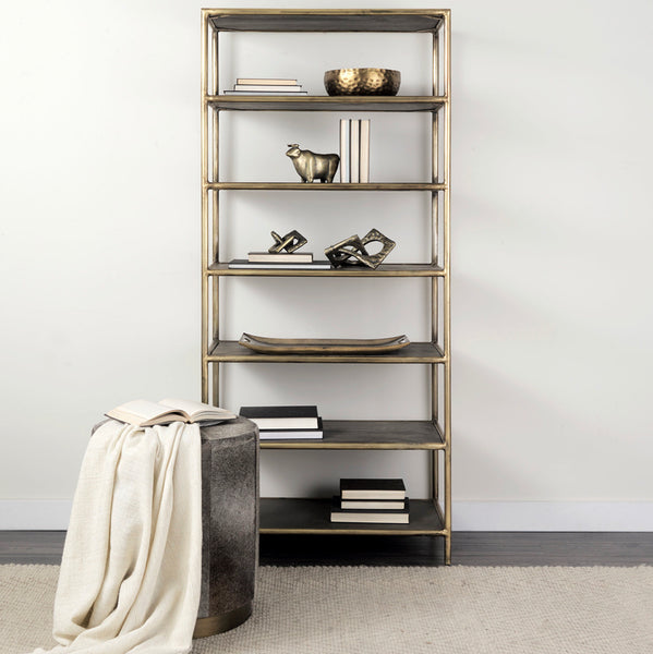 Hair on Hide Ottoman tall
