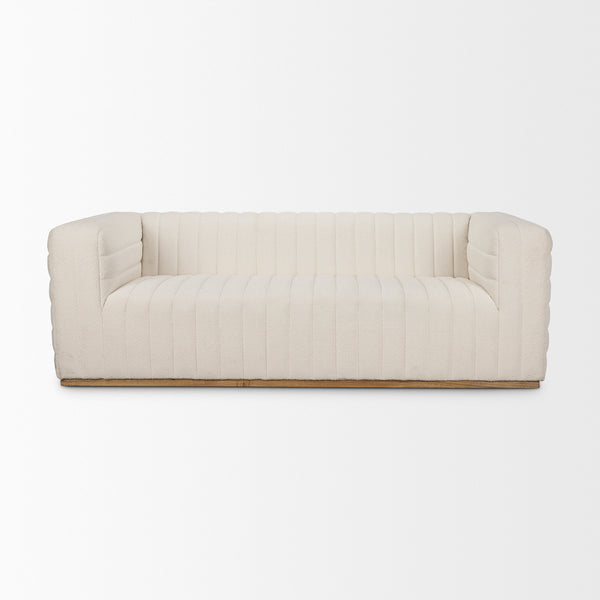 Cream Boucle Sofa