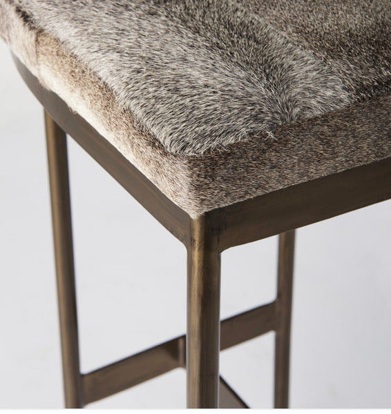 Hair on Hide Counter Stool
