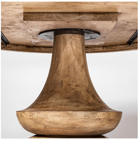 60” Blonde Solid Wood Table