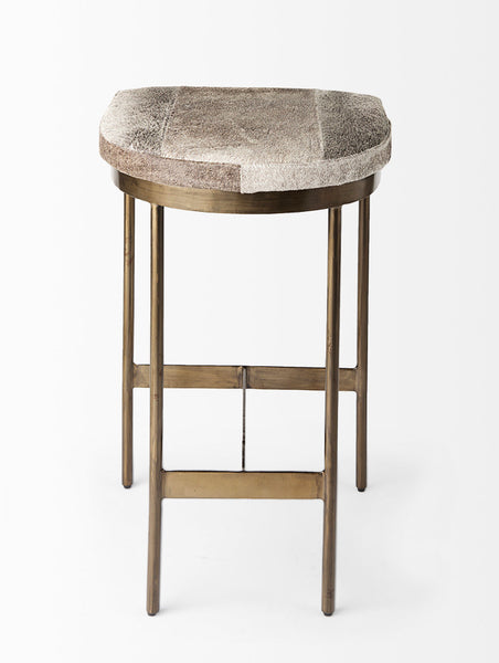 Hair on Hide Counter Stool