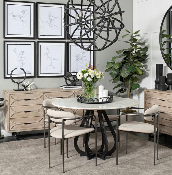Oval Pattern 9 Drawer Sideboard