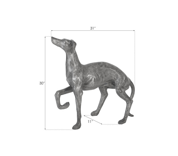 Prancing Dog Sculpture