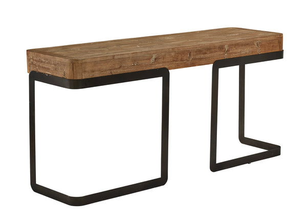 Reclaimed Pine & Iron Desk/Console