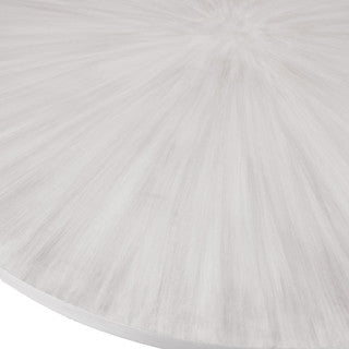 48” White Washed Wood Dining Table