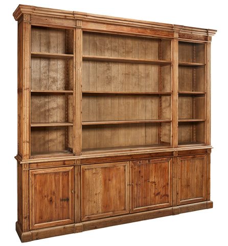 Reclaimed Pine Grand Bookcase