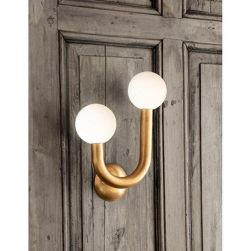 Happy Sconce Right Side (Natural Brass)