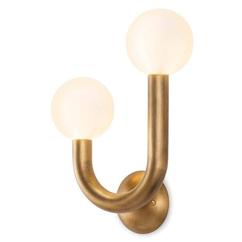 Happy Sconce Left Side (Natural Brass)