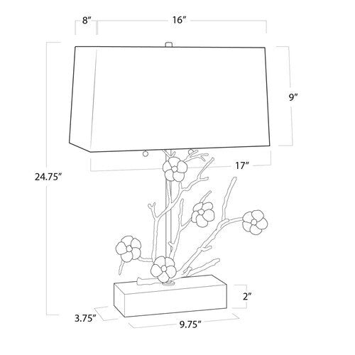 Cherise Horizontal Table Lamp