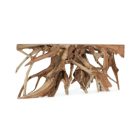 Teak Root Console Table